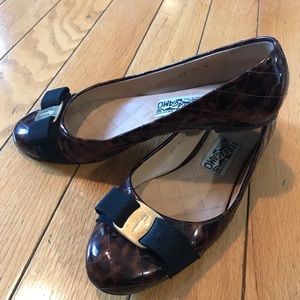 Salvatore Ferragamo Varina Quilted Tortoise Flats